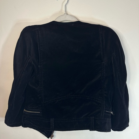Haider Ackermann Sumptuous Silk Velvet Cropped Motorcycle Jacket - Picture 8 of 11